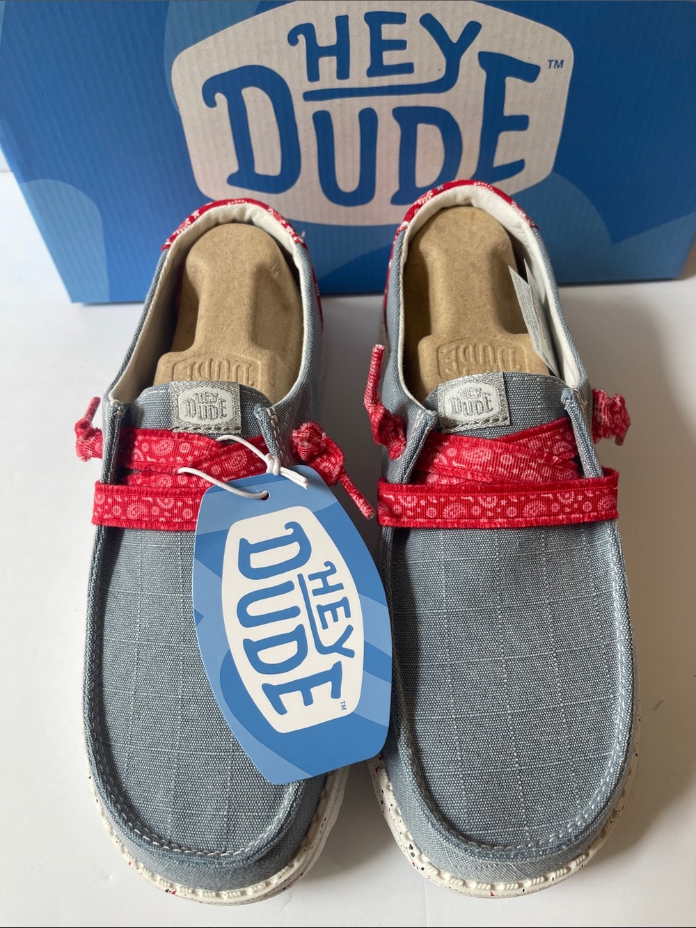 Hey Dude Wendy Americana Paisley Women's 7 NWT